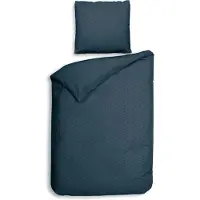 Heckett & Lane Dekbedovertrek Punto Katoen-Satijn - Marine Blauw 140 x