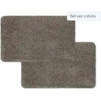 Hamat Set van 2 stuks Hamat Deurmat / Droogloopmat Aqua Stop 40x60cm Graniet