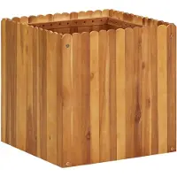 vidaXL Plantenbak verhoogd 50x50x50 cm massief acaciahout