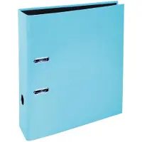 Exacompta Aquarel Prem Touch Breed Ordner A4 80 mm Pastelblauw 2 Ringen 53564E Karton Staand 10 Stuks