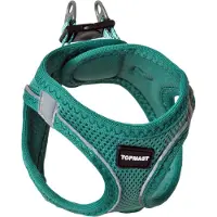 Topmast Airmesh Hondentuig - Click & Go - Petrol - XS - Reflecterend - Harnas Hond - Hondentuigje - Hondenharnas - Voor Puppy, Kleine, Medium en Grote Hond
