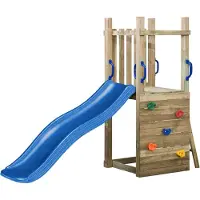 Swing King Swingking Speeltoestel Met Glijbaan Toren Irma Blauw 175cm
