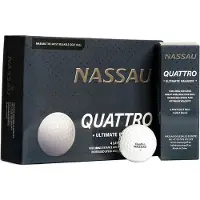 Nassau Quattro - Golfballen - 12 stuks - Wit