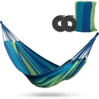 Viking Choice Hangmat - 2 persoons - 200x160 cm - groen blauw