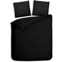 Heckett & Lane Diamante Dekbedovertrek Moonless-Black Satijn-260 x 200 / 220 cm | Extra Breed
