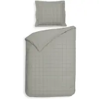 Heckett & Lane Diamante Dekbedovertrek 140x200x220 Cloud Grey