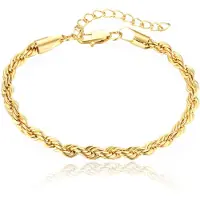 Cilla Jewels Damesarmband Goudkleurig Gedraaid en Verstelbaar
