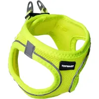 Topmast Airmesh Hondentuig - Click & Go - Groen - M - Reflecterend - Harnas Hond - Hondentuigje - Hondenharnas - Voor Puppy, Kleine, Medium en Grote Hond