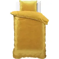 Sleeptime Velvet dekbedovertrek Sultan - embossed - goud - 1-persoons (140x220 + 60x70cm)