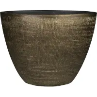 Ter Steege Bloempot Goud-Bruin D 33 cm L 16 cm H 25 cm