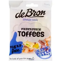De Bron Suikervrije Fruittoffee 90 gr