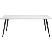 Nordal Blanca eettafel large - glanzend wit