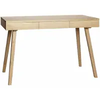 Hubsch Bureau hout met 3 lades