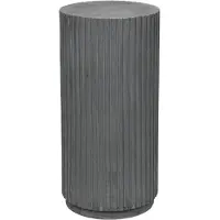 Broste Copenhagen Rillo podium Ø38,5XH78CM - grijs