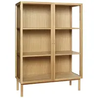 Hubsch Houten display kast met deuren