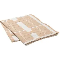 Broste Copenhagen Earl tafelkleed 160x300cm - rainy day/indian tan