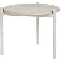 Broste Copenhagen Elaine tafel wit Ø49,5cm - Elaine tafel wit Ø49,5cm