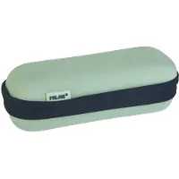 Milan , semi-rigide, ovale etui, serie 1918, groen. Geschikt voor heren, kleur: groen, maat: one size