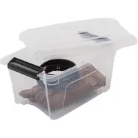 Iris New Topbox Opbergbox - 5L - Kunststof - Transparant/Zwart - Set van 6