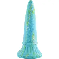 Hismith Premium Fantasy Zuignap Dildo 25 cm Tentacle Blauw