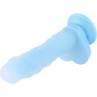 Hismith Premium Glow in the Dark Dildo KlicLok 24 CM Blauw