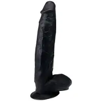 Hismith Premium Mega Dildo met Zuignap XL Zwart BlackZilla 30 CM