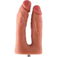 Hismith Premium Dildo Dubbel KlicLok Medium 15-19 CM Nude