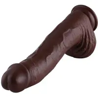 Hismith Premium Dildo XXL Large 25+ KlicLok Bruin