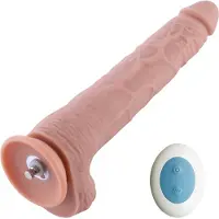 Hismith Premium Dildo Vibrerend inclusief Afstandsbediening 28 CM KlicLok Nude
