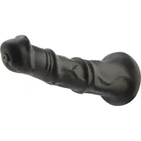 Hismith Premium Anale Fantasy Dildo Zwart Opzetstuk 24 cm KlicLok en Zuignap