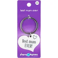 Paper Dreams Hart sleutelhanger - Best mum ever