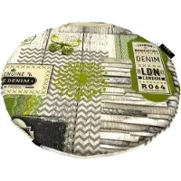 Madison Zitkussen 40x40 cm rond Premium lime