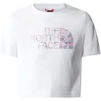 The North Face - Girl's S/S Crop Easy Tee - T-shirt S, wit
