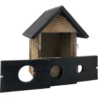 Garden Spirit Vogelhuisje Multi Punt Dak Grijs Zwart- Nestkastje - - Grijs - 22090