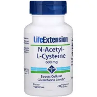 Life Extension , N-Acetyl-L-Cysteïne, 600 mg, 60 Kapsules