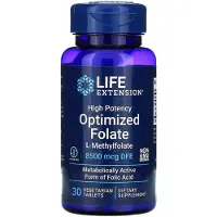Life Extension - Hoogwaardig Geoptimaliseerd Foliumzuur - 30 Vegetarische Tabletten