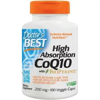 Doctors Best co-enzym q10 100 mg en piperine bioperine vegan 180 capsules BI5053