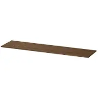 Ink Topdeck 45 Topblad T.b.v. Onderkast - 180x45x1,6cm - Massief Eiken - Fineer Chocolate - Badkamermeubels, Wastafelbladen - 8718835103408