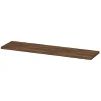 Ink Topdeck 45 Topblad T.b.v. Onderkast - 180x45x3,5cm - MFC - Noten - Badkamermeubels, Wastafelbladen - 8718835097165