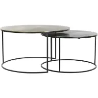 Light & Living salontafel primo Ø76x41cm - set van 2