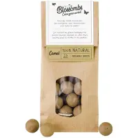 Blossombs Zaadbommetjes in Kraft Zak - 25 Bloembommetjes - Licht Bruin - Cadeau voor Vlinders en Bijen