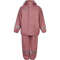 Color Kids Regenkleding m. Bretellen - PU - Oud Rose - - 1 jaar (80) - Regenkleding