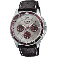 Casio Heren ENTICER GENT Grijze Horloge (Ø 35 mm, Ø 43,5 mm)