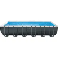 Intex Steel Ultra Xtr With Chlorinator Rectangular Frame Above Ground Pool 732x366x132 Cm Grijs 31805 Liters