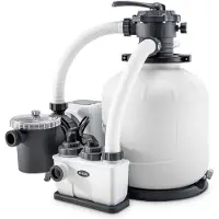 Intex Qx2600 Treatment Plant Sand Filter With Saline Chlorination Krystal Clear 11g/h 56800 L Zilver