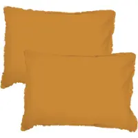 Matt & Rose Set Kussenslopen Karamel - 50 x 70 cm - Gewassen Katoen