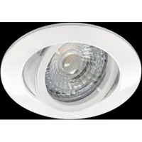 Norton Witte inbouwspot Verstelbaar 30º – Dimbare ledlamp GU10 LED 4000K – 4W / 345 Lumen – Hoogwaardig Aluminium – Direct Aansluitbaar – Set van 1 stuks.