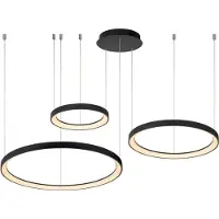 Lucide VIDAL - Hanglamp - Ø 78 cm - LED Dimb. - 1x120W 2700K - Zwart