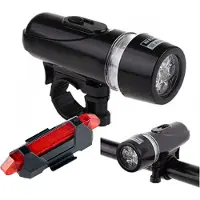 HBS Waterdichte Oplaadbare Fietslamp Achter En Voor Met Batterij