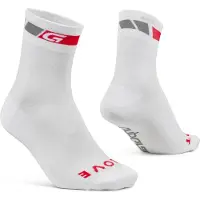 Gripgrab - Classic Regular Cut Zomer Fietssokken 1 Paar Coolmax Wielersport Sokken - Wit - Unisex - Maat XS (35-38)